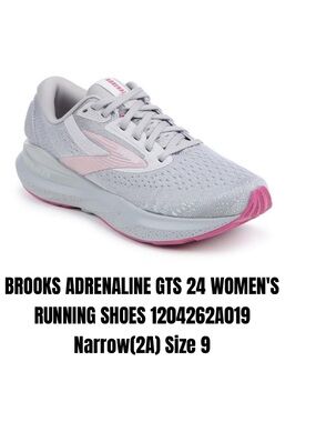 BROOKS ADRENALINE GTS 24 WOMEN'S RUNNING SHOES 1204262A019
Narrow(2A) Size 9